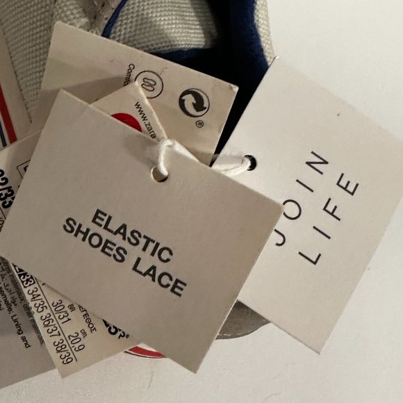 NWT Zara Comfort Sneakers Elastic Laces Bear Sole MultiColor Unisex Youth Size 2 - Picture 11 of 11